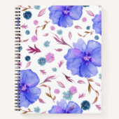 Waterverf Floral Travel Journal voor Europa Trips Notitieboek (Voorkant)