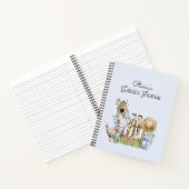 Waterverf Floral Tuingereedschap Tuingereedschap J Notitieboek (Binnen)