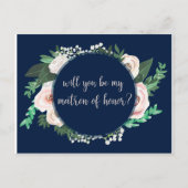 Waterverf Floral, u wordt m'n Kaart (Voorkant)