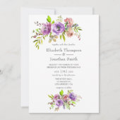 Waterverf Floral Uitnodiging (Voorkant)