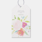 Waterverf Floral van Bright Floral Kraft Cadeaulabel (Voorkant)