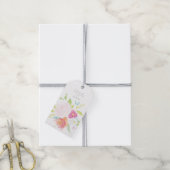 Waterverf Floral van Bright Floral Kraft Cadeaulabel (Met Touw)