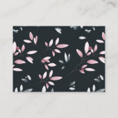 Waterverf Floral van de roze marine Plaatskaartje (Achterkant)