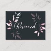 Waterverf Floral van de roze marine Plaatskaartje (Voorkant)