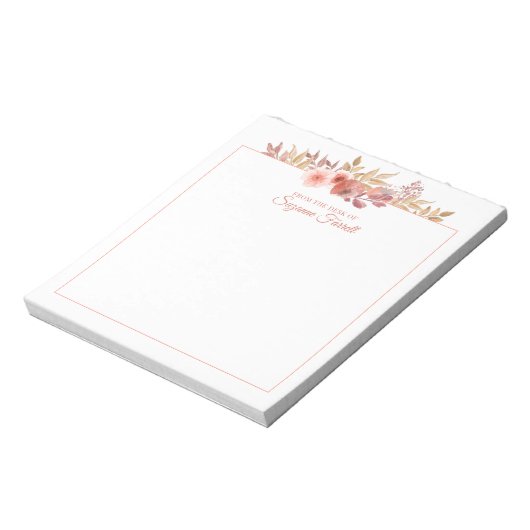 Waterverf Floral van de Schijf van het Manuscript Notitieblok (Linkerzijde)