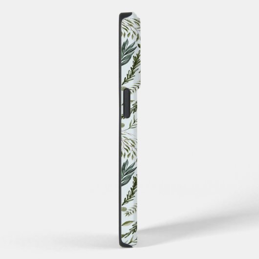 Waterverf Floral van persoonlijke naam Case-Mate iPhone Case (Achterkant / Rechts)