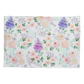 Waterverf Floral van Tropische Breeze Kussensloop (Achterkant)