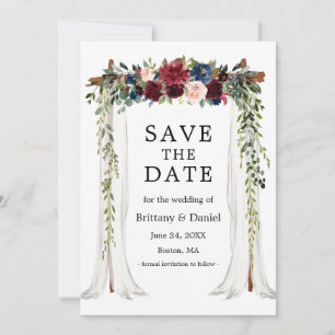 Waterverf Floral van Wedding Canopy Save The Date