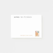 Waterverf Floral vanaf het bureau van de leerkrach Post-it® Notes (Voorkant)