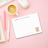 Waterverf Floral vanaf het bureau van de leerkrach Post-it® Notes