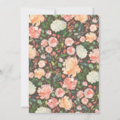 Waterverf Floral Verloving Kaart (Achterkant)