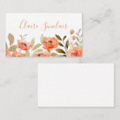 Waterverf Floral Visitekaartje (Voorkant / Achterkant)