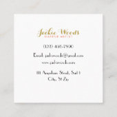 Waterverf Floral Visitekaartje (Achterkant)