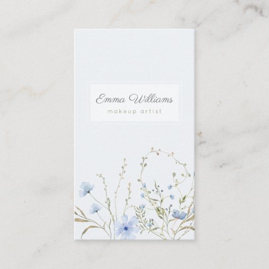 Waterverf Floral Visitekaartje (Voorkant)