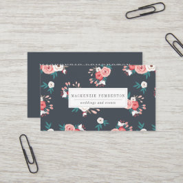 Waterverf Floral Visitekaartje