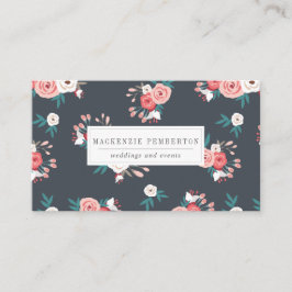 Waterverf Floral Visitekaartje