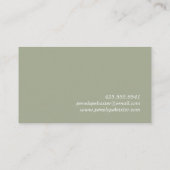 Waterverf Floral Visitekaartje (Achterkant)