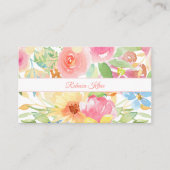 Waterverf Floral Visitekaartje (Voorkant)