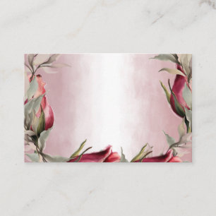 Waterverf Floral Visitekaartjes