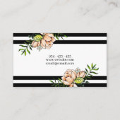 Waterverf Floral Visiting Kaart Business Kaart Visitekaartje (Achterkant)