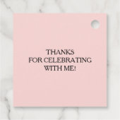 Waterverf Floral Vrijgezellenfeest Bedankjes Labels (Achterkant)