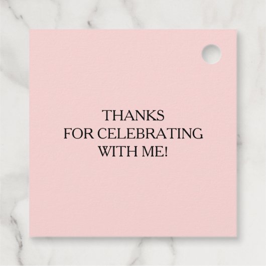 Waterverf Floral Vrijgezellenfeest Bedankjes Labels (Achterkant)