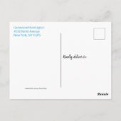 Waterverf Floral Vrijgezellenfeest Brunch Briefkaart (Achterkant)