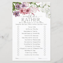 Waterverf Floral Vrijgezellenfeest Game