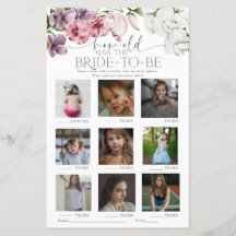 Waterverf Floral Vrijgezellenfeest Game