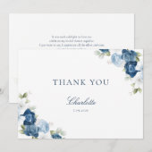 Waterverf Floral Vrijgezellenfeest Hartelijk dank Kaart (Voorkant / Achterkant)