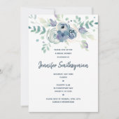 Waterverf Floral Vrijgezellenfeest Kaart (Voorkant)