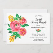 Waterverf Floral Vrijgezellenfeest Kaart (Voorkant)