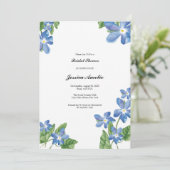 Waterverf Floral Vrijgezellenfeest Kaart (Staand voorkant)