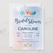 Waterverf Floral Vrijgezellenfeest Kaart (Voorkant)