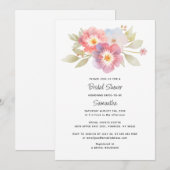 Waterverf Floral Vrijgezellenfeest Kaart (Voorkant / Achterkant)