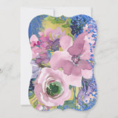 Waterverf Floral Vrijgezellenfeest Kaart (Voorkant)