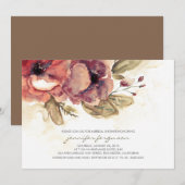  Waterverf Floral Vrijgezellenfeest Kaart (Voorkant / Achterkant)