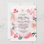 Waterverf Floral Vrijgezellenfeest Kaart (Voorkant)