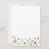 Waterverf Floral Vrijgezellenfeest Kaart (Achterkant)