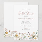 Waterverf Floral Vrijgezellenfeest Kaart (Voorkant / Achterkant)