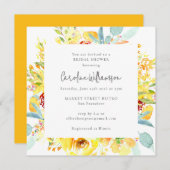 Waterverf Floral Vrijgezellenfeest Kaart (Voorkant / Achterkant)