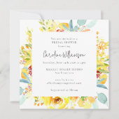 Waterverf Floral Vrijgezellenfeest Kaart (Voorkant)