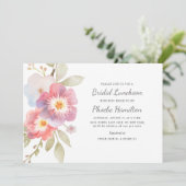 Waterverf Floral Vrijgezellenfeest Kaart (Staand voorkant)