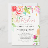 Waterverf Floral Vrijgezellenfeest Kaart (Voorkant)