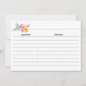 Waterverf Floral Vrijgezellenfeest Large Recipe Ka (Voorkant)