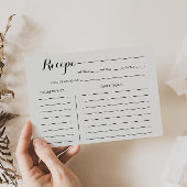 Waterverf Floral Vrijgezellenfeest Recipcard