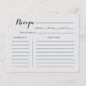 Waterverf Floral Vrijgezellenfeest Recipcard (Voorkant)