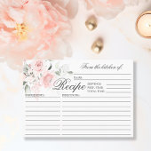 Waterverf Floral Vrijgezellenfeest RECIPE Enclosur Informatiekaartje