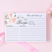 Waterverf Floral Vrijgezellenfeest RECIPE Enclosur Informatiekaartje