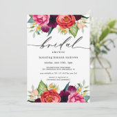 Waterverf Floral Vrijgezellenfeest Rustic Boho Kaart (Staand voorkant)